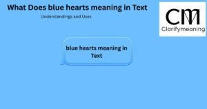 blue heart meaning in text