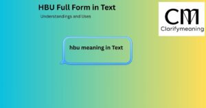 hbu full form in text