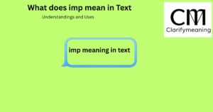 imp mean in text
