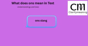 ons slang
