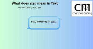 stsu meaning in text 