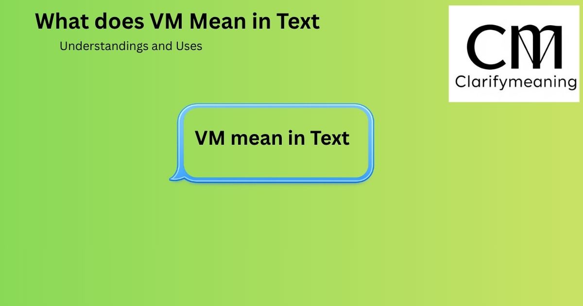 VM Mean in Text