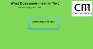 what does amos mean in text