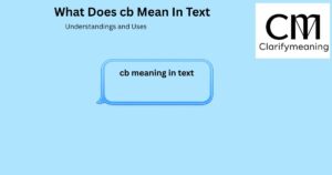 cb meaning