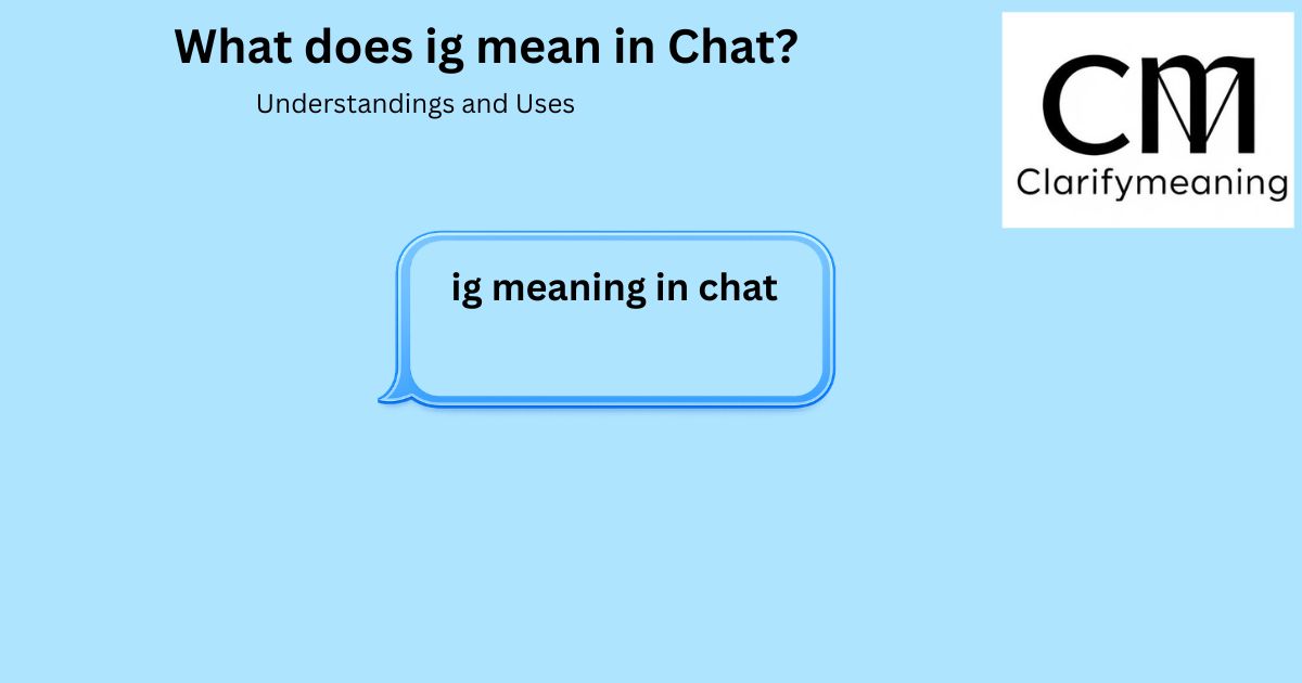 what does ig mean in text