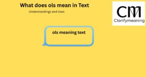 ols meaning in text