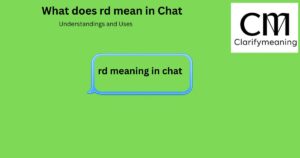 RD Meaning in Chat