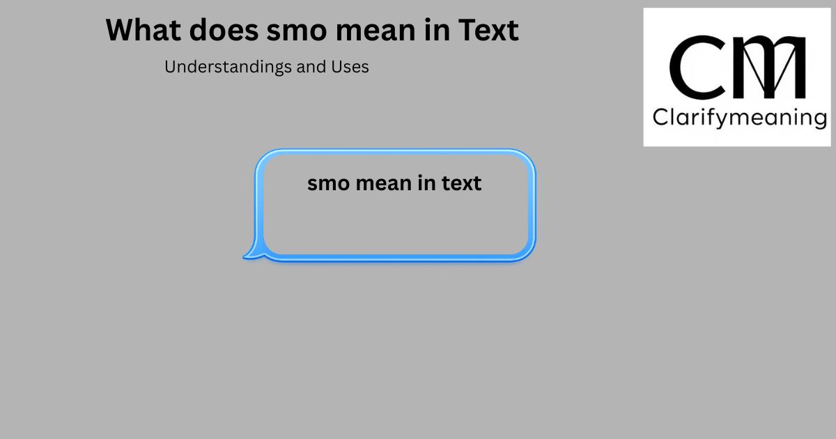 smo mean in text