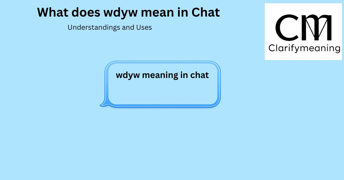 wdyw meaning