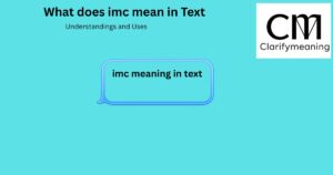 what does imc mean in text